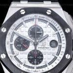 AP0976A – AP ROO Chrono 26400 Cer SS/RU Blk/Wht JF A3126 Mod