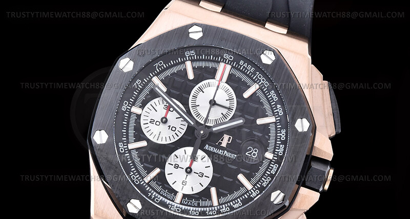 AP0980C – AP ROO Chrono 26400RO Cer RG/RU Black JF A3126 Mod