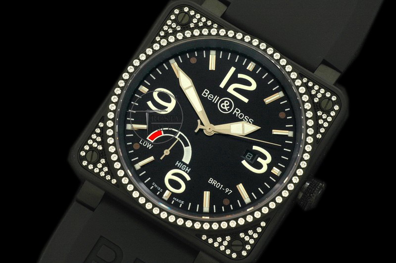 BR028 – Instrument 01-97 PVD Diam Blk 46mm Asia 21J w/ PR