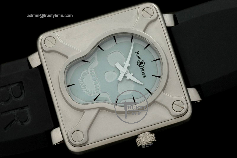 BR049B – BR-01 Airborne SS/RU Light Blue Japanese Quartz