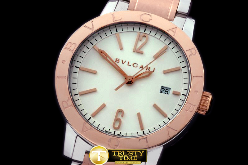 BVG0056A – Bvlgari Bvlgari Auto SS/RG White Jap Miyota 9015