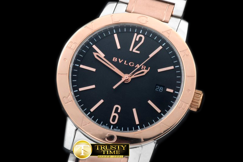 BVG0056B – Bvlgari Bvlgari Auto SS/RG Black Jap Miyota 9015