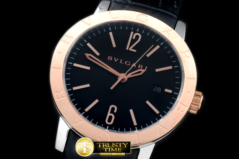 BVG0058B – Bvlgari Bvlgari Auto SS/RG/LE Black Jap Miyota 9015