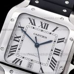 CAR0536A – Santos De Cartier Mens XL SS/RU White GF MY9015