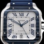 CAR0547D – Santos De Cartier Mens XL SS/RU White GF MY9015