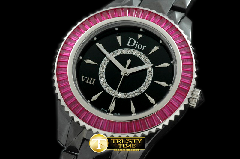CD018A – Dior VIII Full Size Cer/Cer/Mag Ruby Black Jap Quartz