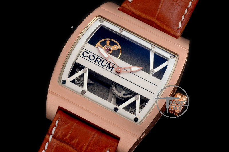 COR025A – Ti-Bridge RG/LE White Skeleton Asian Auto 2813 Skeleto