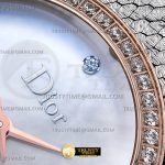DIO004A – La D de Dior Satine Diam RG/SS Wht MOP Swiss Qtz