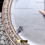 DIO004A – La D de Dior Satine Diam RG/SS Wht MOP Swiss Qtz