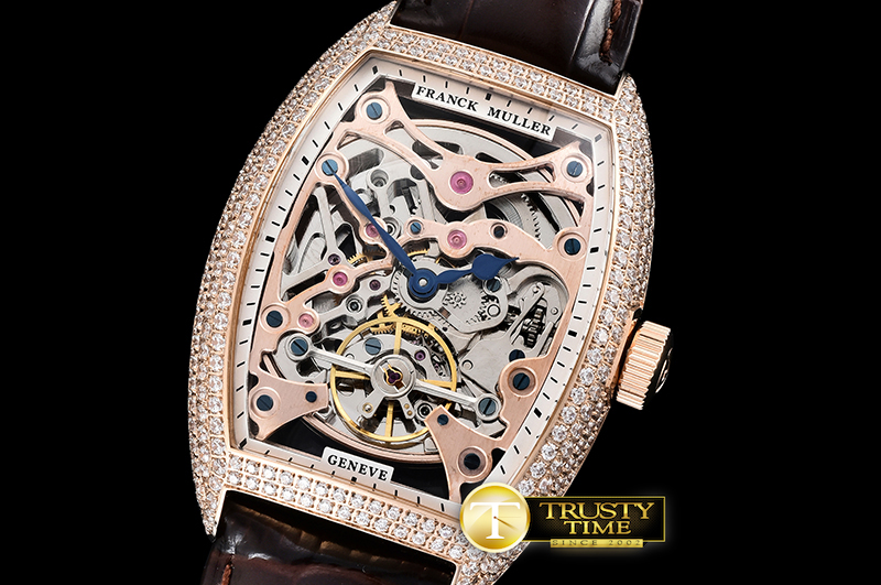 FM124B – FM Aeternitas Tourbillon Diam RG/LE Skeleton Asia 21J