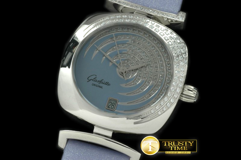 GLA0018A – Pavonina Ladies SS/ST Mid Blue Swiss Quartz