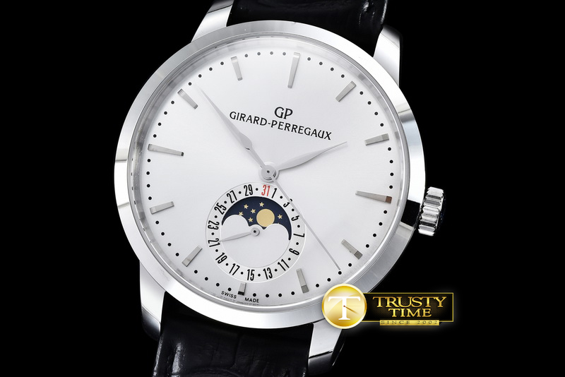 GP003A – 1966 Date-Moonphase SS/LE White M-9015
