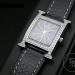 H001 – Hermes Ladies H-OUR Black – Swiss Quartz