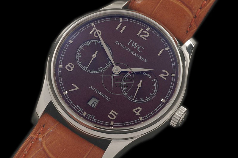 IWC0038C – Portugese 7 Days SS/LE Brown – Asia Auto