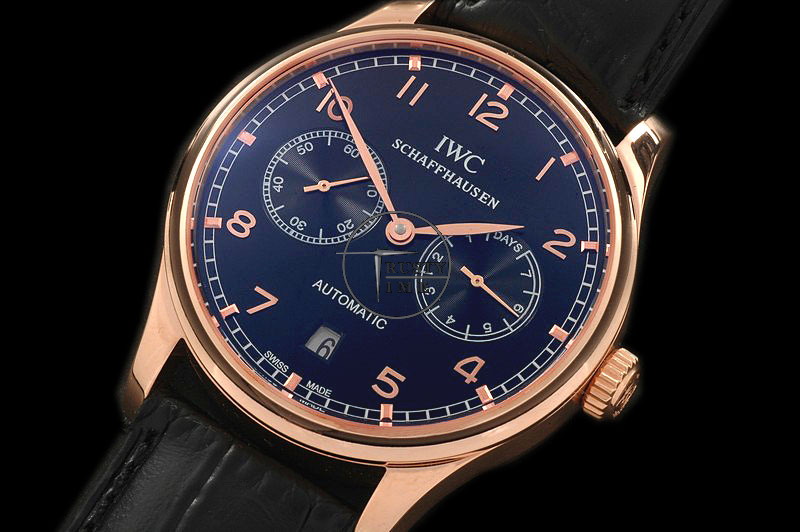 IWC0038E – Portugese 7 Days RG/LE Black – Asia Auto