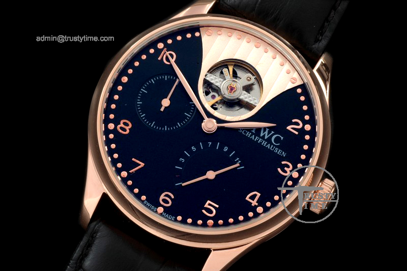 IWC0069B – Portugese Tourbillon RG/LE Black Asia Auto 21J