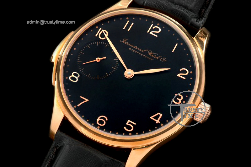 IWC0075B – Vintage Minute Repeater RG Black Asian 6497 HW