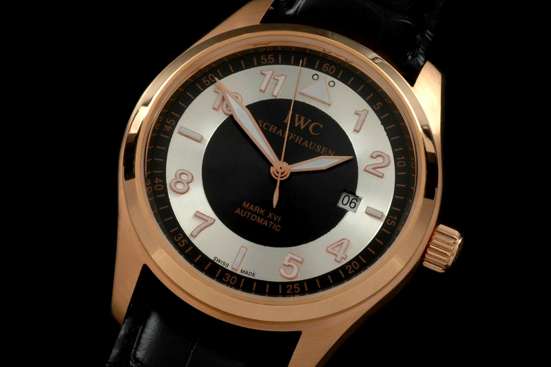 IWC0086B – Mark XVI RG/LE Silver-Black Swiss Eta 2824-2