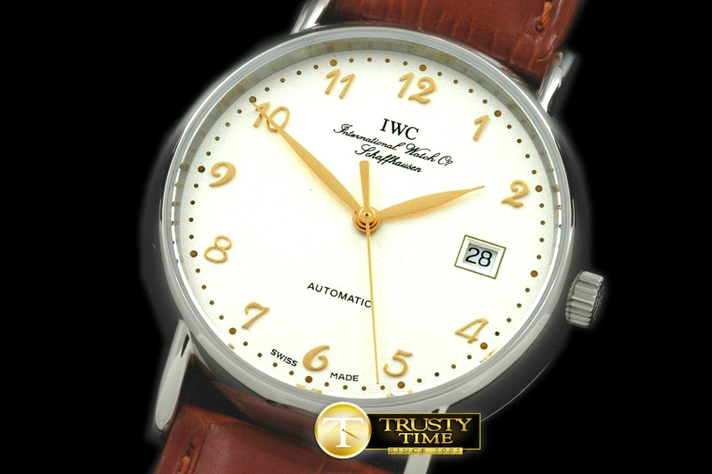 IWC0108C – Portifino Automatic SS/LE White/Gold Num Asia 2892