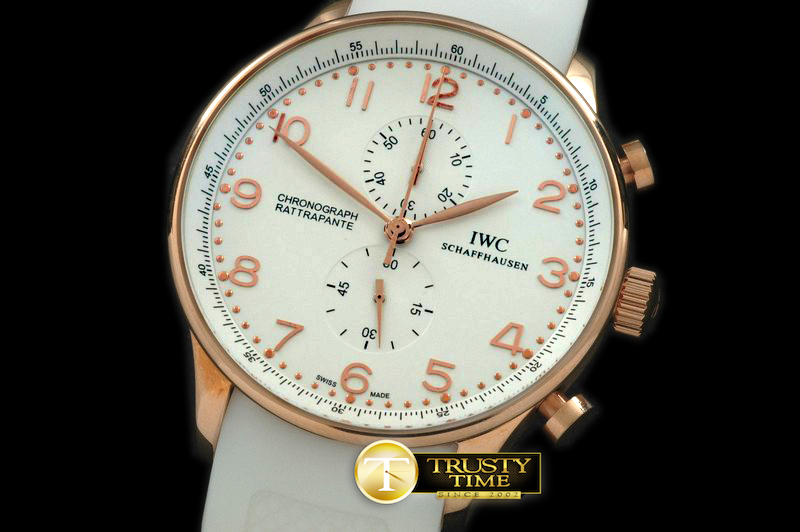 IWC0111A – Portuguese Rattrapante Chrono RG/RU White Jap OS Qtz