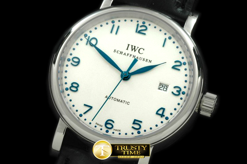 IWC0117D – Portifino Automatic SS/LE White/Blue Num Asia 2824