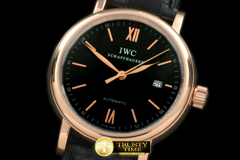 IWC0120A – Portifino Automatic RG/LE Black Asia 2824