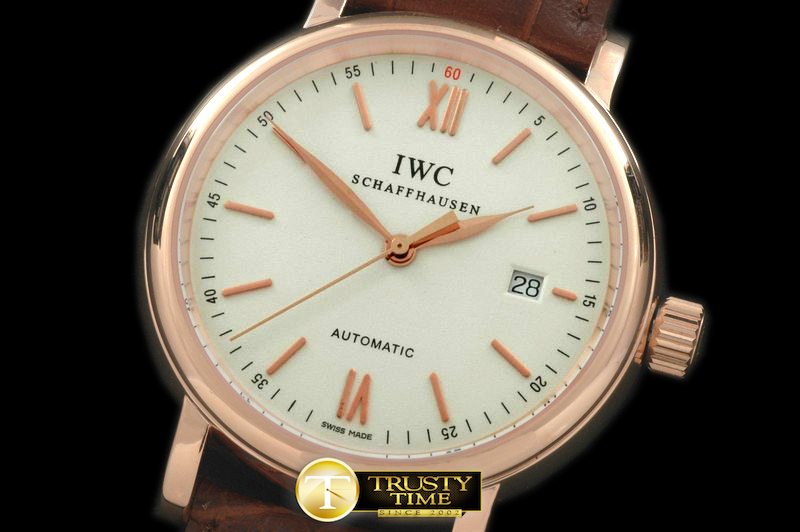 IWC0120B – Portifino Automatic RG/LE White Asia 2824