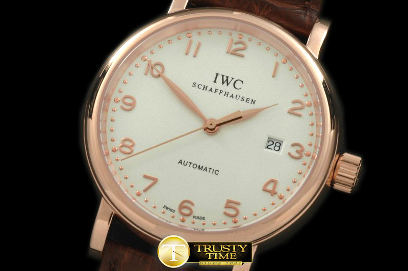 IWC0120C – Portifino Automatic RG/LE White Num Asia 2824