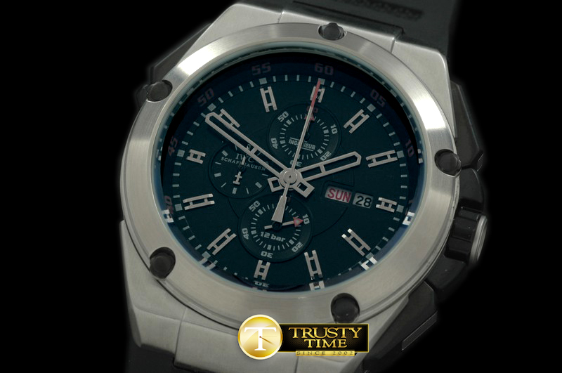 IWC0131B – Ingenieur Double Chrono SS/LE Black/Red Jap Qtz