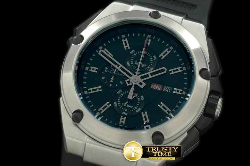 IWC0131C – Ingenieur Double Chrono SS/LE Black/White Jap Qtz