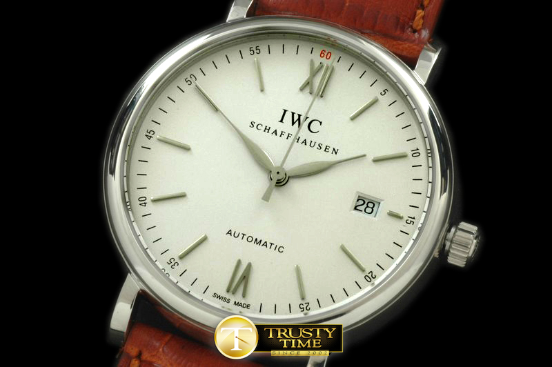 IWC0144A – Portofino Automatic SS/LE White Asia 2892