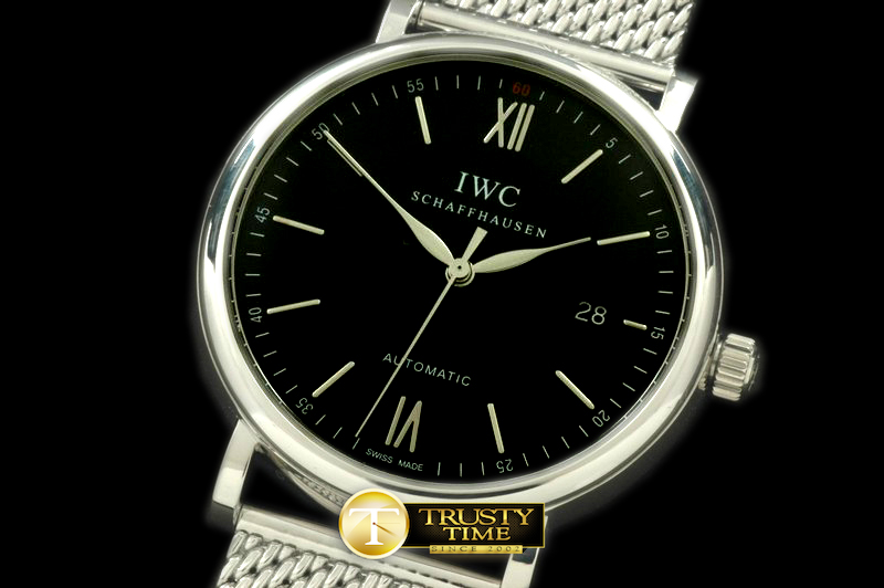 IWC0145B – Portofino Automatic SS/ME Black Asia 2892