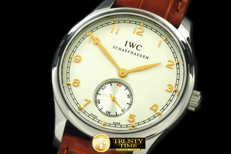 IWC0146A – Portugese Vintage Auto SS/LE White Asian 2824 28800bp