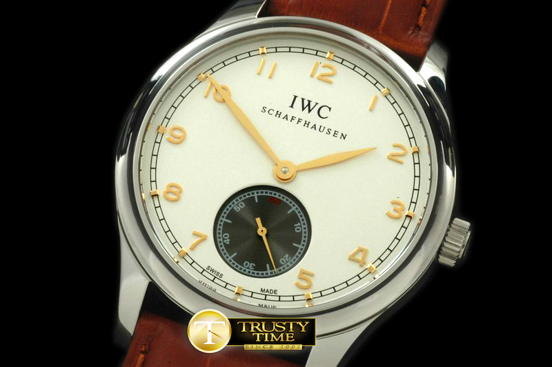 IWC0146B – Portugese Vintage Auto SS/LE White Asian 2824 28800bp