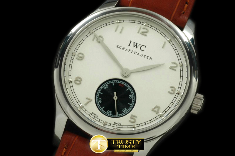 IWC0146C – Portugese Vintage Auto SS/LE White Asian 2824 28800bp