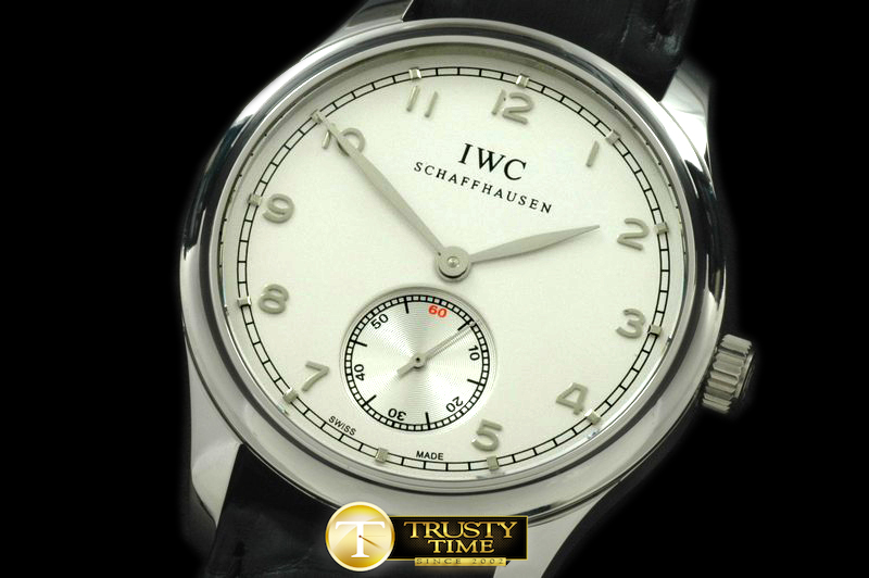 IWC0147A – Portugese Vintage Auto SS/LE White Asian 2824 28800bp