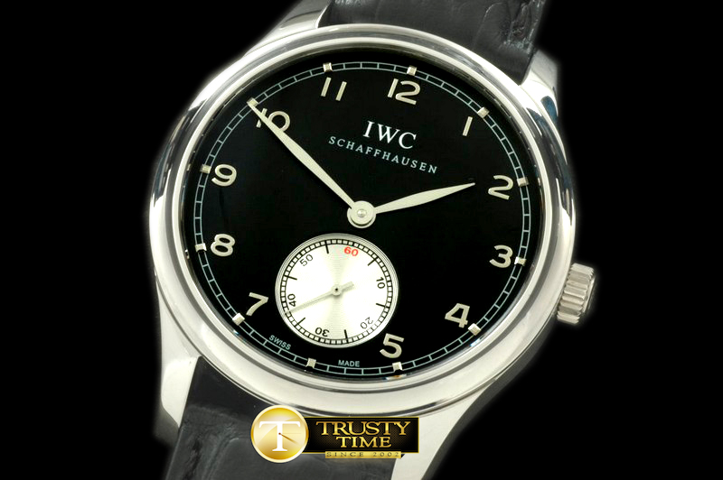 IWC0147D – Portugese Vintage Auto SS/LE Black Asian 2824 28800bp