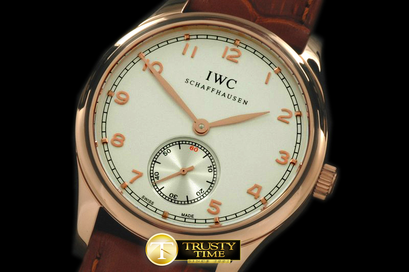 IWC0148D – Portugese Vintage Auto RG/LE White Asian 2824 28800bp