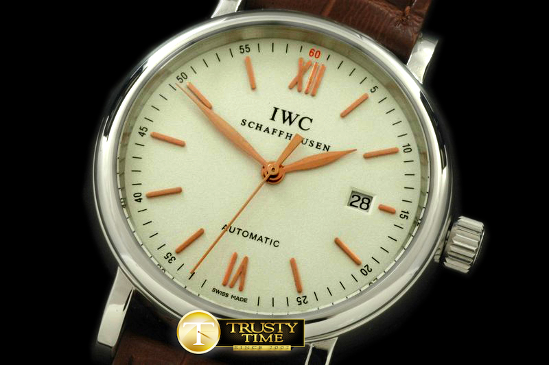 IWC0149A – Portofino Automatic SS/LE White Asia 2892