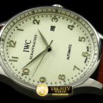 IWC0156B – Portugese Automatic SS/LE White/Steel Num Asian 2813