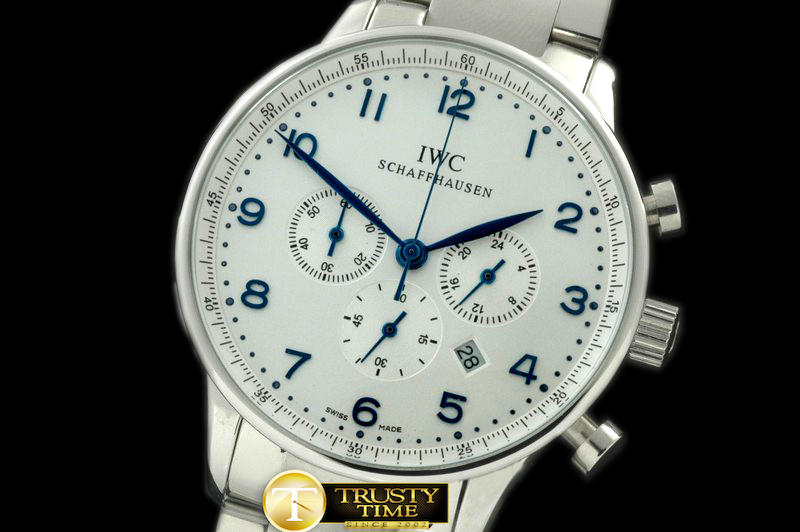 IWC0171C – Portuguese Chrono SS/SS White/Blue Jap OS20