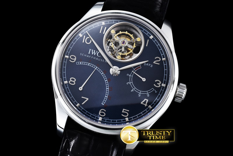 IWC0291 – Portugese Mystere Tourbillon SS/LE Blue Tourbillon