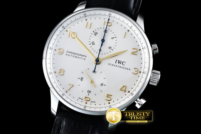 IWC0293 – Portuguese Chrono SS/LE Wht A-7750 New Improved