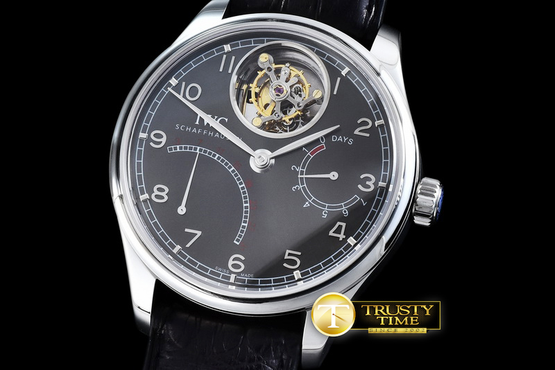 IWC0302 – Portugese Mystere Tourbillon SS/LE Grey Tourbillon