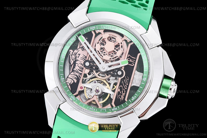 JAC009A – Jacob & Co CR7 Epic X SS/RU Green TWF JR2301