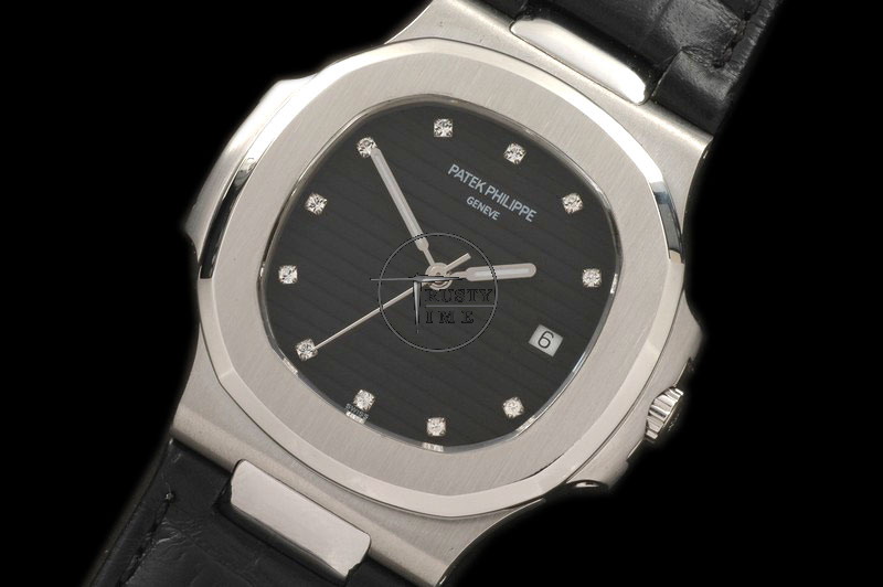 PP0049D – Nautilus Jumbo Black Diamonds – Swiss ETA