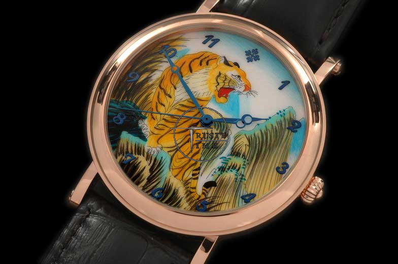 PP0059A – Calastrava RG/LE Porcelain Art Dial Asian Manual HW