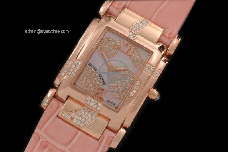 PP0062B – Ladies 4910/49G Twenty-4 RG/LE Pink MOP Swiss Qtz