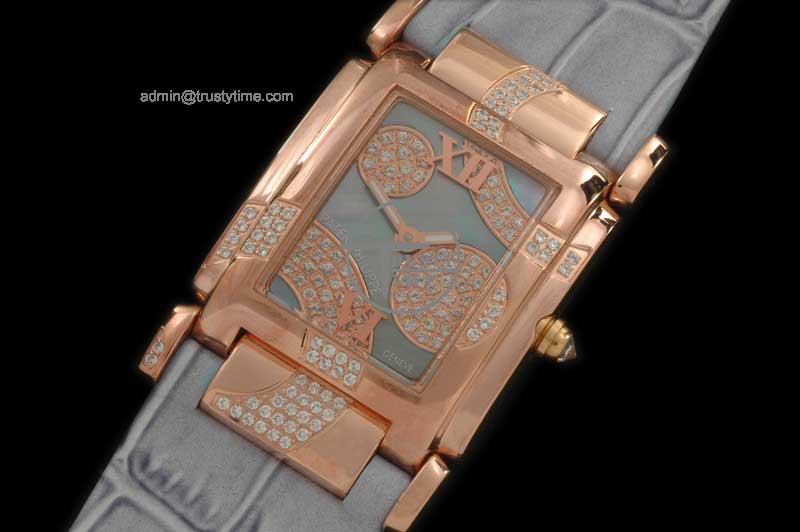 PP0062C – Ladies 4910/49G Twenty-4 RG/LE Grey Swiss Qtz