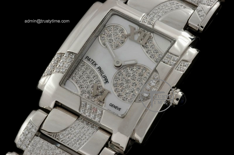 PP0069A – Ladies 4910/49G Twenty-4 SS/SS White MOP Swiss Qtz